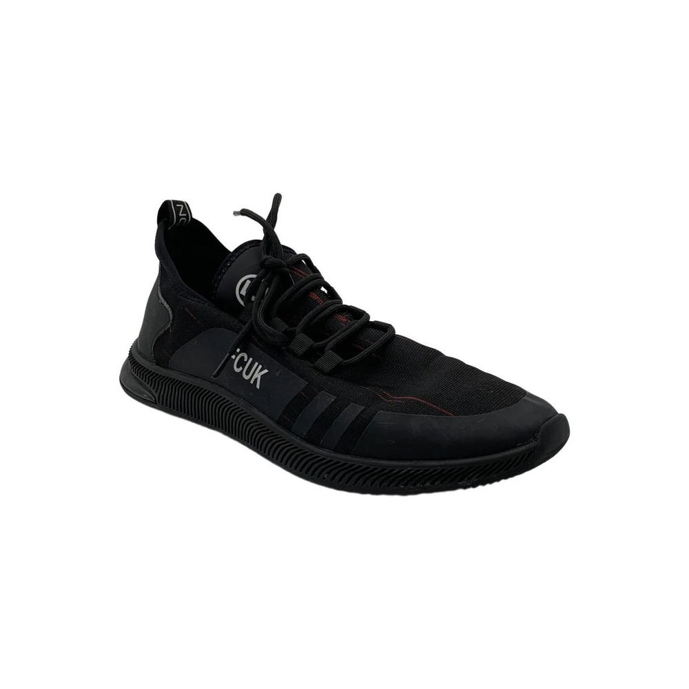 French Connection Men's Casual Fashion Sneakers Black - Medium